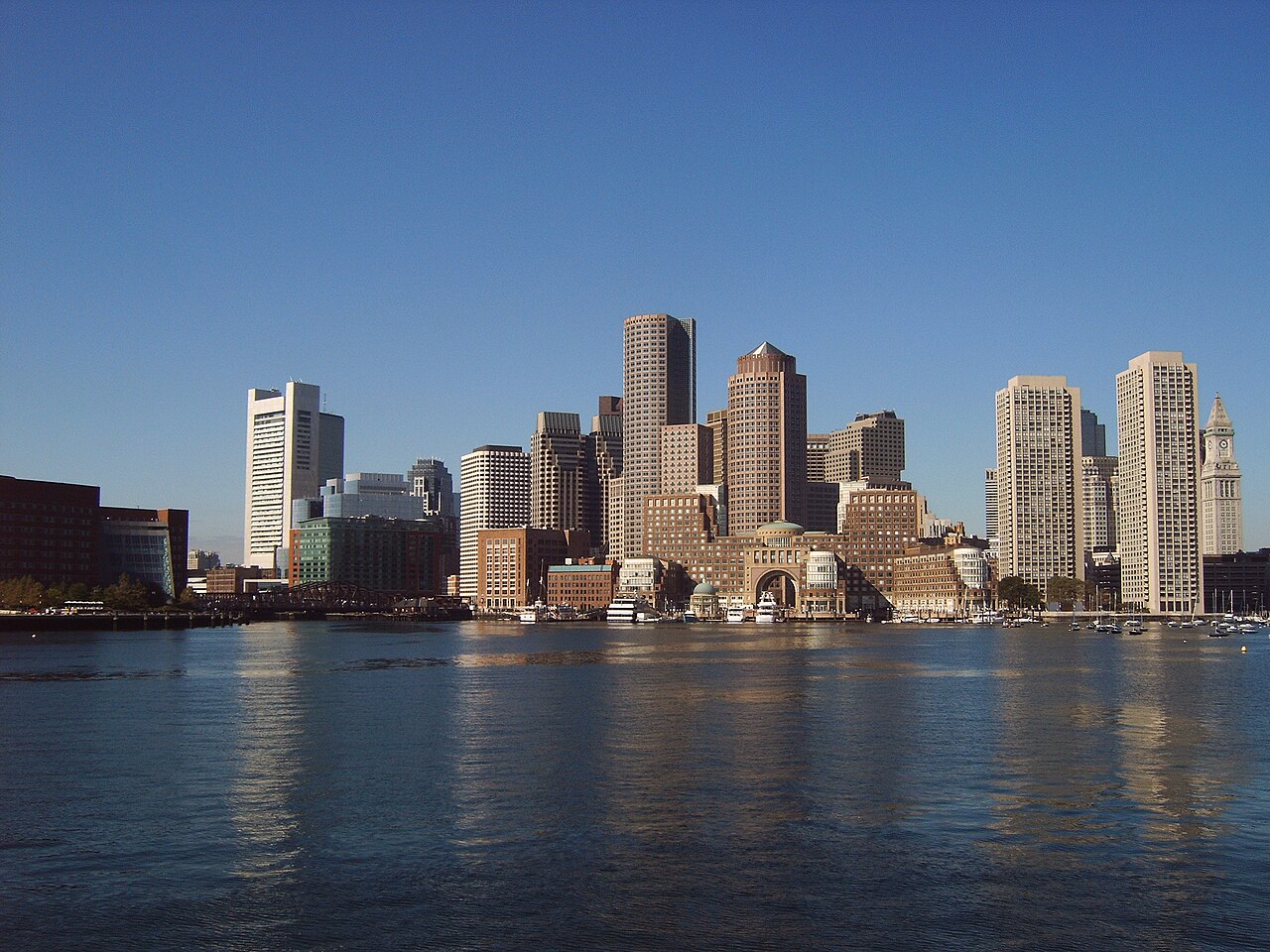 Boston: Boston skyline from Boston Harbor