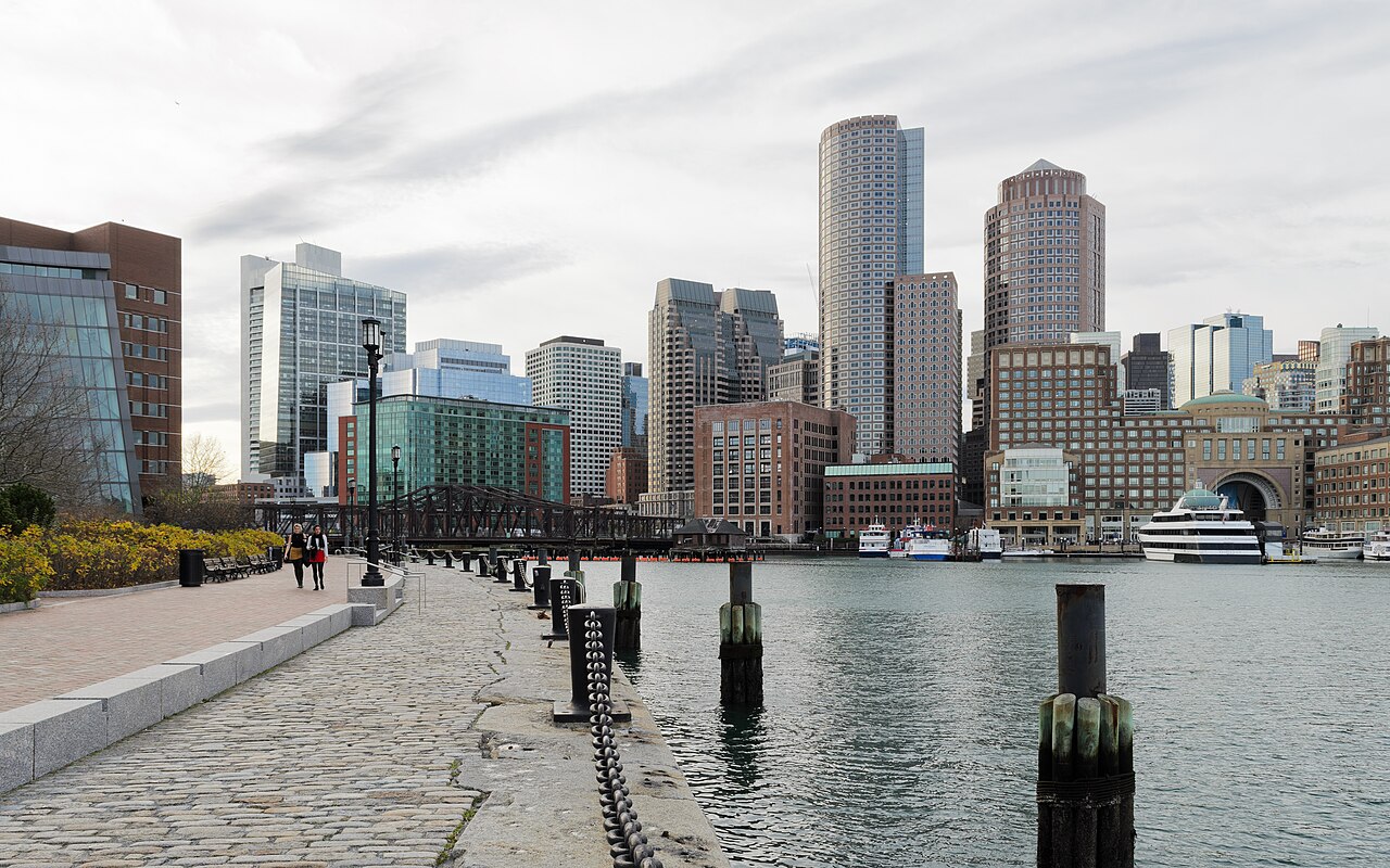 Boston: Boston skyline from South Boston November 2015